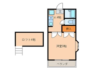 フロ－ラル下大利の物件間取画像